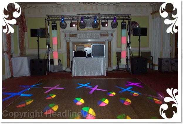 Eaves Hall Wedding DJ setup